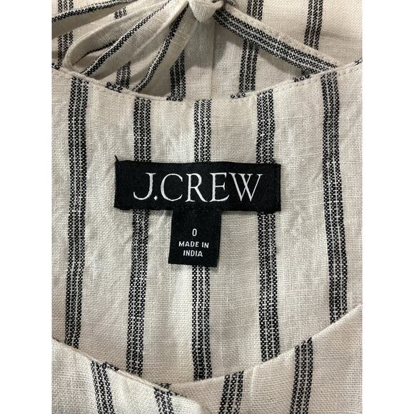 J.Crew Beige Linen Crewneck Vest Size 0 - Picture 3 of 3